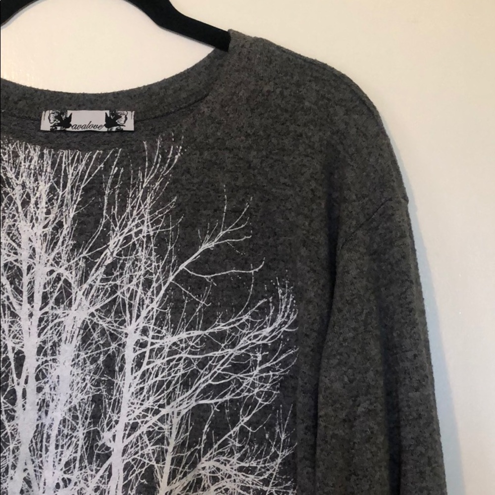 Women’s Medium Grey Tunic Sweater